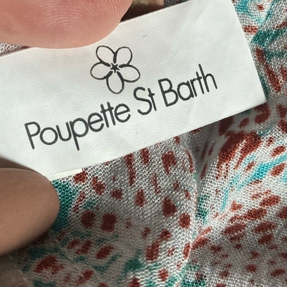 Poupette St. Barth Print Boho Top Blouse - Picture 7 of 13